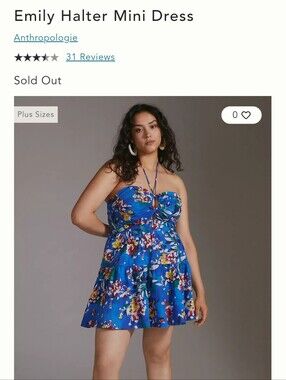 Anthropologie Emily Halter Mini Dress